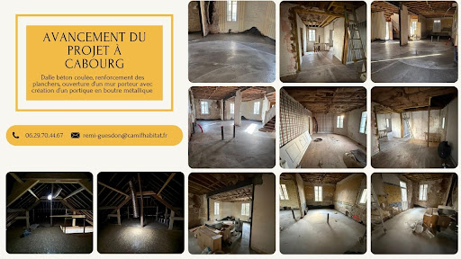 Avancement du chantier à Cabourg Sur cette grande...