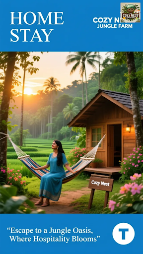Indulge in a tranquil retreat at The Cozy Nest Jungle Farm, Darjeeling, West Bengal, where lush g…