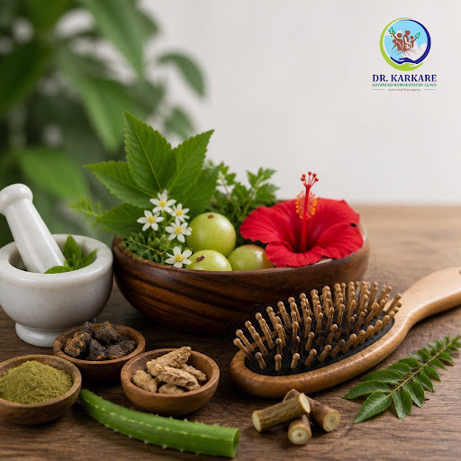 Struggling with hair fall, thinning, or weak roots? At Dr Karkare's Advanced Homoeopathy Clinic i… post image