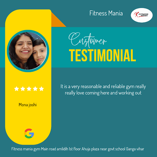 Mona Joshi loved her experience at Fitness Mania in Raipur! As a regular at our Gold's Gym near m… post image