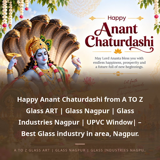 Happy Anant Chaturdashi from A TO Z Glass ART | Glass Nagpur | Glass Industries Nagpur | UPVC Win… post image