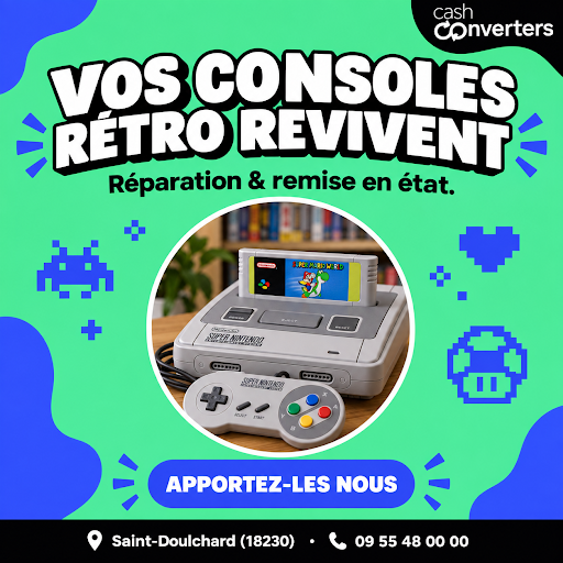 🕹️ Vos consoles rétro revivent ! Réparation et remise en état de vos consoles et jeux vintage. La nostalgie, en état de marche.

📍 Cash Converters Saint-Doulchard (18230) — ☎ 09 55 48 00 00

#CashConverters #SaintDoulchard #Retrogaming #ConsoleRetro #Réparation