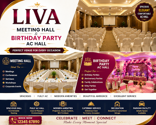 Are you needed A party' hall and meeting hall and conference hall in Narnaund city kindly contact… post image