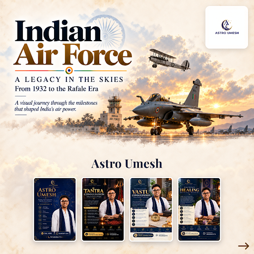 Celebrate Indian Air Force Day with gratitude and respect. Trust Astro Umesh, your experienced as… post image