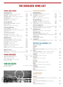 Menu The Sherlock Pub - Restaurant Reims Thillois Page 11