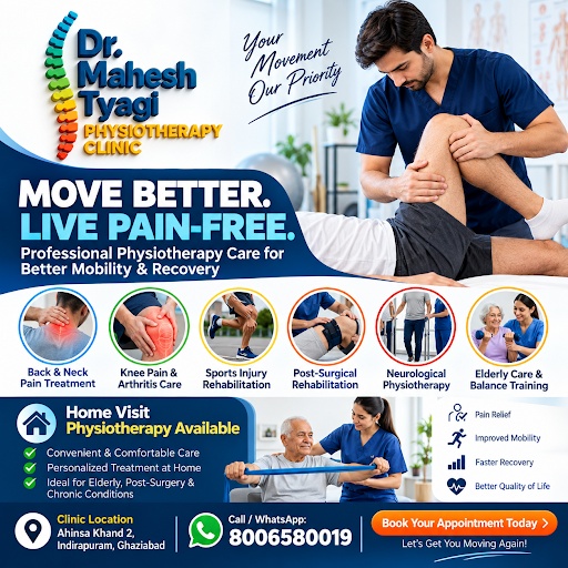 💙 Move Better. Live Pain-Free. | Dr. Mahesh Tyagi Physiotherapy Clinic post image