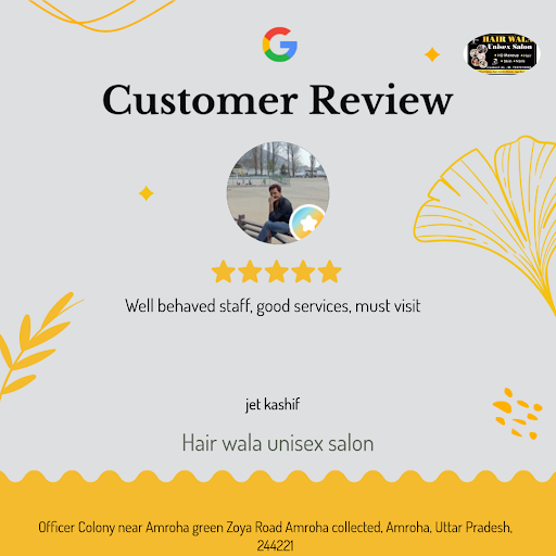 Jet Kashif raves about his experience at Hair wala unisex salon in Amroha! He loved the exception… post image
