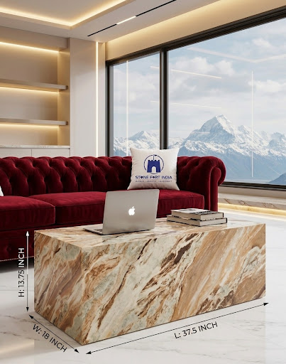 ✨ Premium Torento Marble Coffee Table – Handcrafted Luxury by Stone Fort India ✨ post image
