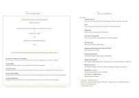 Menu Bontemps Le Restaurant 