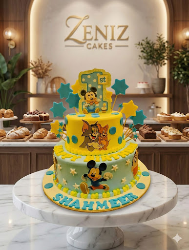 Make Their 1st Birthday Magical with a Custom Cartoon Cake! 🎂✨ post image