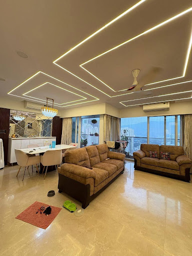 Gypsum false ceiling work per sqft carpet area rate 130