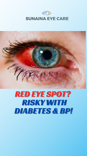 *⚠️ Red Patch in Eye? It Could Be More Serious with Diabetes & Hypertension!*