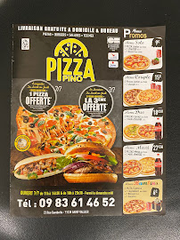 Menu Pizza Pino Page 1