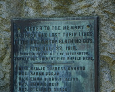 Binghamton Clothing Factory Fire Monument