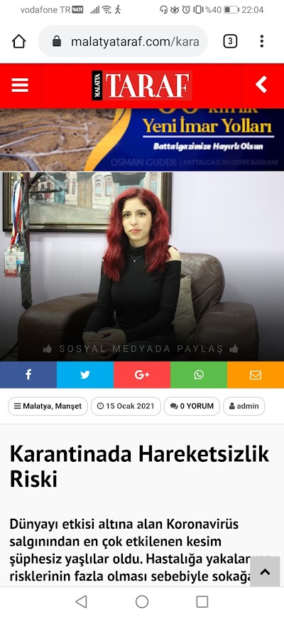 Malatya Fizyoterapist Rukiye Topal, Fizyoterapi ve Rehabilitasyon