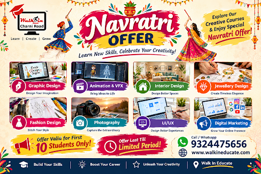 NAVRATRI SPECIAL OFFER at WALKIN EDUCATE, CHARNI ROAD! post image