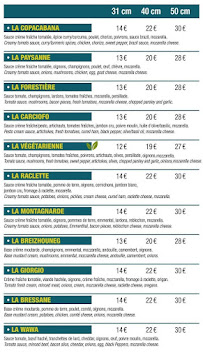 Menu Royal Pizz Page 1