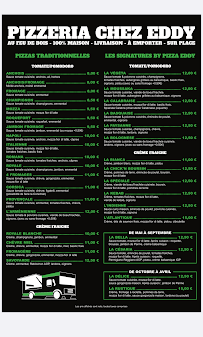 Menu Pizzeria Chez Eddy SAINT CYR SUR MER Page 1