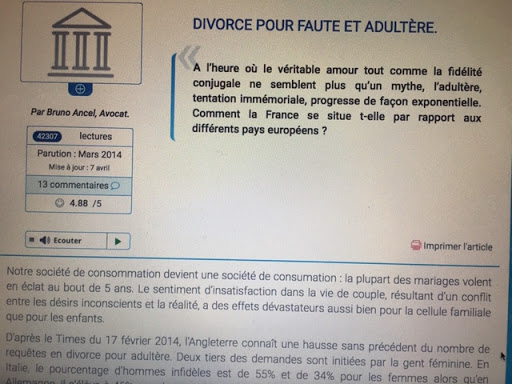 International divorce PARIS. Renowned Attorney. - Thumbnail