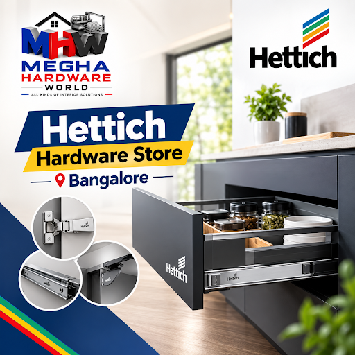 Welcome to MEGHA HARDWARE WORLD - HETTICH TUNES - Hettich Hardware Store Bangalore post image