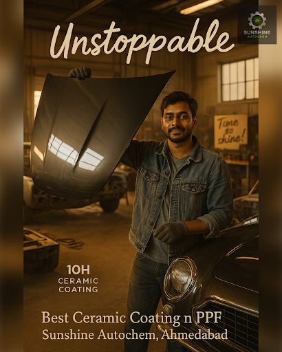 Get the best ceramic coating in Ahmedabad with Best Ceramic Coating n PPF - Sunshine Autochem! Ou…