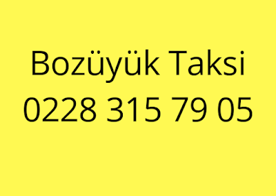 Bozüyük Taksi