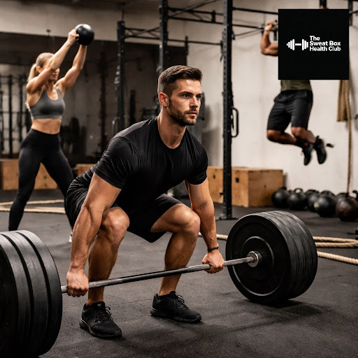 CrossFit-inspired training at The Sweat Box Health Club in Gurugram is designed to build total bo… post image