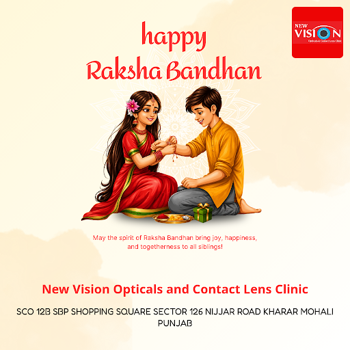 Celebrate Rakshabandhan with clear vision. Visit New Vision Opticals for expert contact lens fitt…