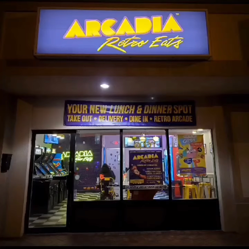 Arcadia Retro Eats Logo