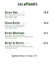 Menu Restaurant, Les copain's Page 1