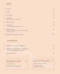 Menu Le Loma Restaurant Page 1