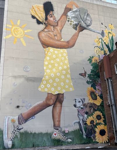 Daffodil and Sunflower Mural - Thumbnail