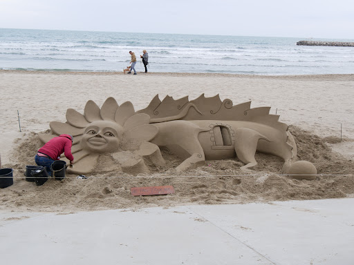 Sculptures sur sable