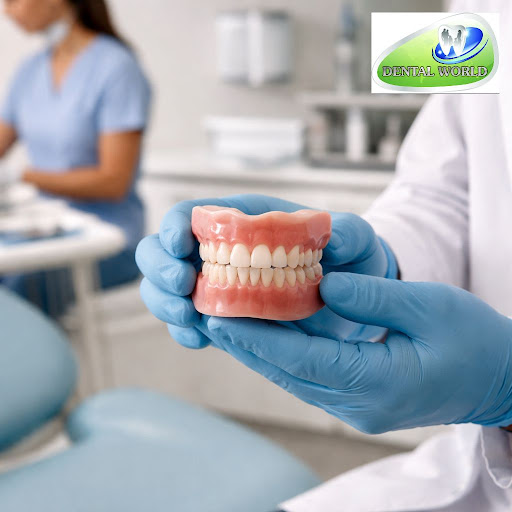 ✔️ Custom-made complete dentures that fit securely and look natural