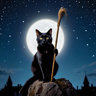 Cat and Broom