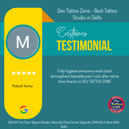 Mukesh, a satisfied client from New Delhi, gives Dev Tattoo Zone a 5-star rating! He loved the ex… post image