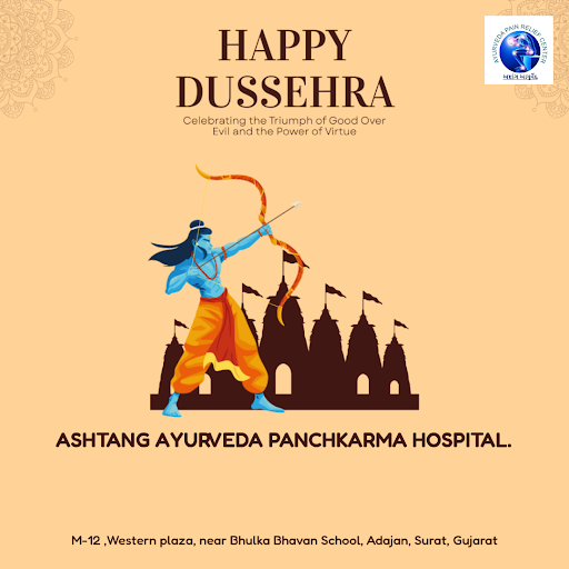 Wishing you a Happy Dussehra from Ashtang Ayurveda Panchkarma Hospital, Surat! May the triumph of… post image
