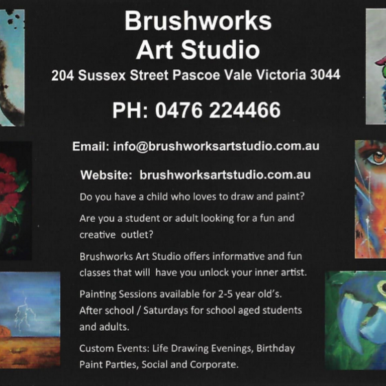 Brushworks Art Studio Painting Lessons in Pascoe Vale