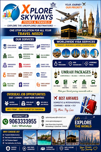 Dreaming of your next adventure? Xplore Skyways in Hyderabad is here to help you explore the unex… post image