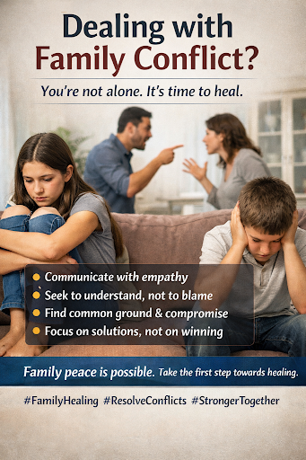 🌿 Family Conflict Solutions for a Happy Life 🌿 post image