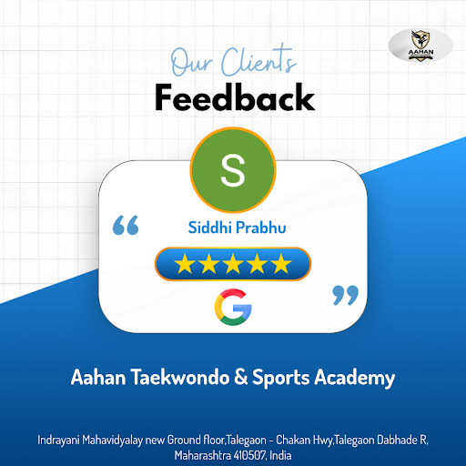 Siddhi Prabhu's exceptional experience at Aahan Taekwondo & Sports Academy in Talegaon Dabhade! S… post image