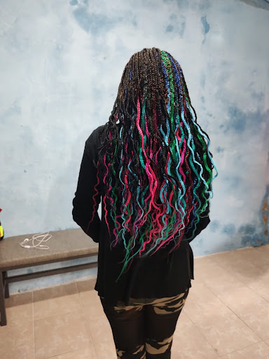 Trenzas Africanas Rosas