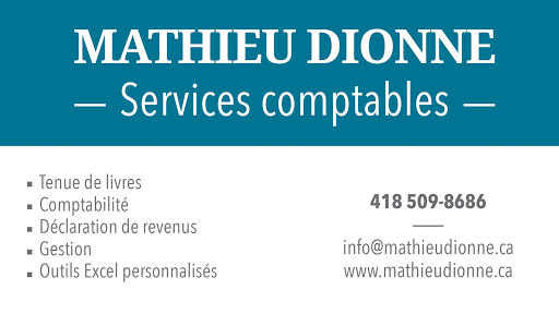 Mathieu Dionne, Services comptables - Visual