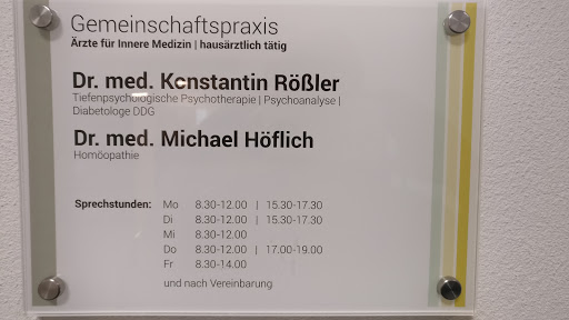 Praxis für Innere Medizin (hausärztlich) / Psychotherapie / Homöopathie Dr. med. Rößler & Dr. med. Höflich