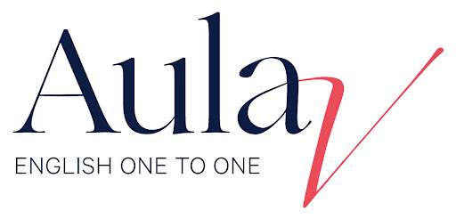 AulaV - English one to one Logo