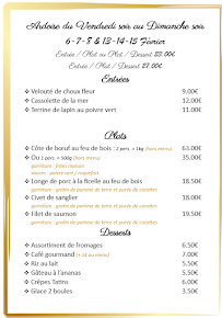 Menu Bar-Restaurant & Chambres d'hôtes La Cheminée Page 9