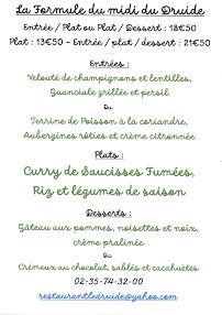 Menu LE DRUIDE Page 7