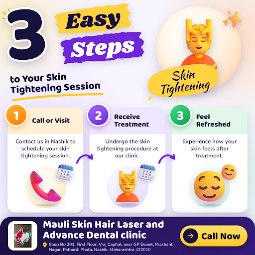 Experience skin tightening at Mauli Skin Hair Laser and Advance Dental Clinic in Nashik. Call or… post image