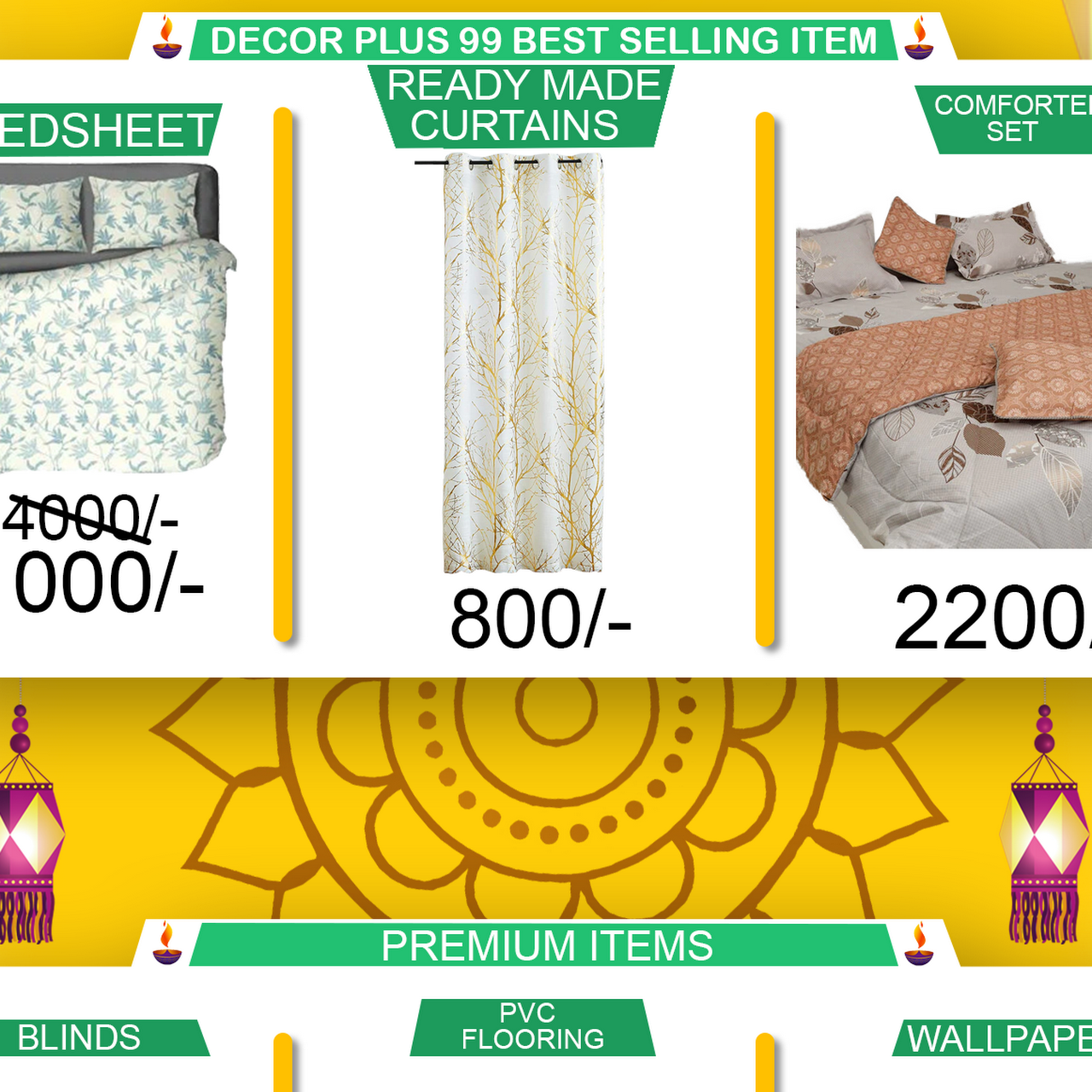Decor Plus 99 Zirakpur curtains , mattress , home furnishing & interiors Home Furnishing