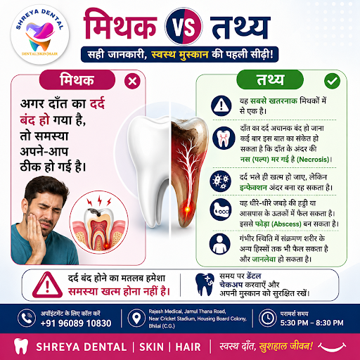 Think your toothache went away, so your dental problem is gone? Think again. 🚨 post image